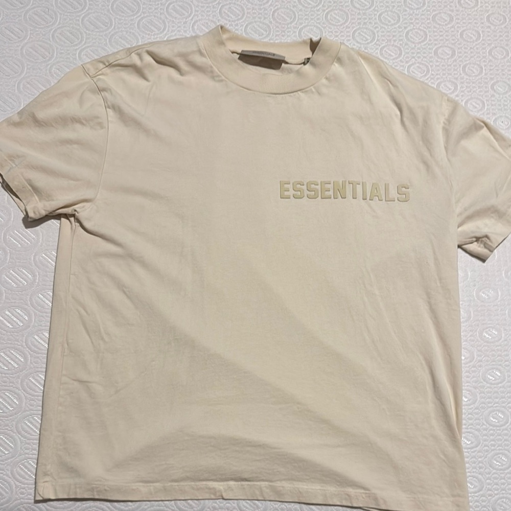 Essentials Beige Short Sleeve Tee